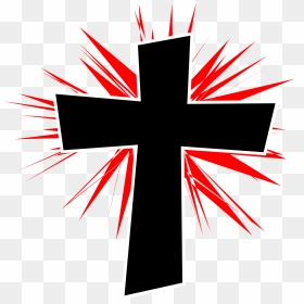 Glow Cross Clip Arts - Red Jesus Cross Png, Transparent Png - red glow png