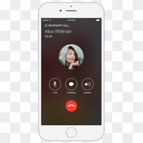 Whatsapp Video Call Mockup, HD Png Download - cell phone icon png