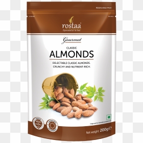 Rostaa Classic Almonds, HD Png Download - dry fruits png