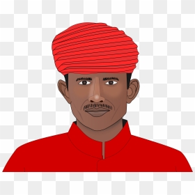 Clip Art Turban Transprent - Indian Man Clipart, HD Png Download - turban png