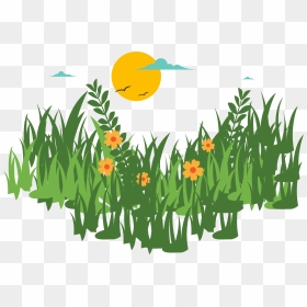 Grass Vector Png - Rumput Dengan Bunga Vector, Transparent Png - grass flower png