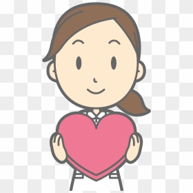 Valentine Svg Clip Arts - Care Worker Cartoon, HD Png Download - valentine png