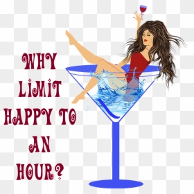 Woman In Martini Glass Png - Martini Happy Hour, Transparent Png - martini png