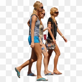 Group Of Women Walking Png, Transparent Png - group of people png