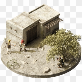 Battleground Area - Scale Model, HD Png Download - dirt explosion png