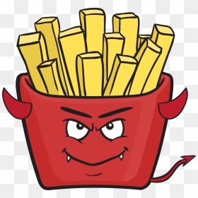 Satan Clipart Devil Emoji - French Fries 2000 Cartoon, HD Png Download - devil emoji png