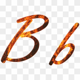 Letter B On Fire Png, Transparent Png - embers png