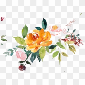 Watercolor Floral Arrangement Png, Transparent Png - tropical png