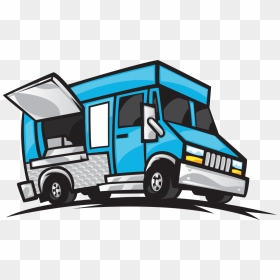 Food Truck Clip Art Blue - Transparent Food Truck Clip Art, HD Png Download - food truck png