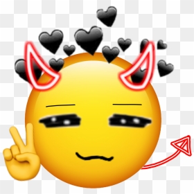 #devil #demon #emoji #emojiedit #peace - Demon Emoji Edit, HD Png Download - devil emoji png