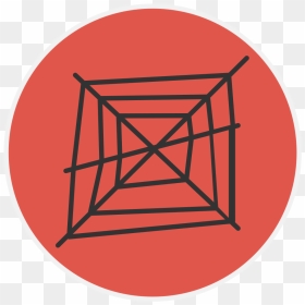 Drawing Simple Spider Web, HD Png Download - spiderweb png