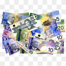 A Pile Of Canadian Money - Canadian Money, HD Png Download - pile of money png