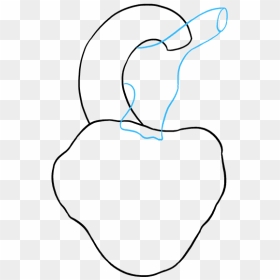 How To Draw A Human Heart - Line Art, HD Png Download - human heart png