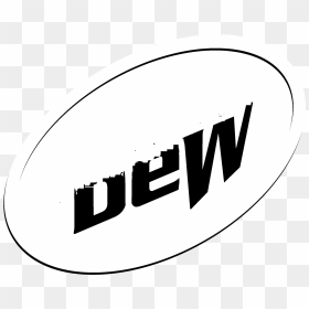 Mountain Dew Logo Black And White - Circle, HD Png Download - mountain dew logo png