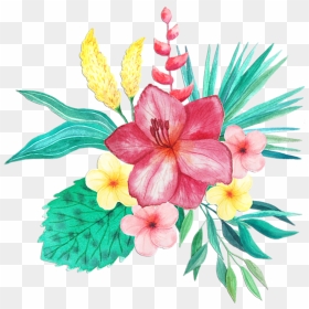 Bleed Area May Not Be Visible - Tropical Flowers Png, Transparent Png - tropical png