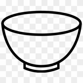 Empty Bowl Clip Arts - Bowl Black And White, HD Png Download - bowl png