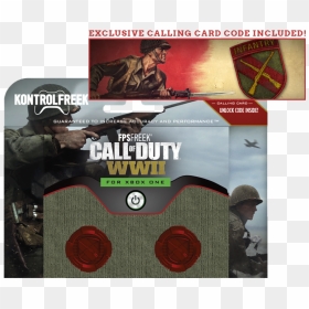Transparent Ww2 Soldier Png - Kontrolfreek Fps Freek Call Of Duty Wwii, Png Download - cod ww2 png