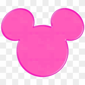 Transparent Mickey Mouse Head Png - Walt Disney Png In Pink, Png Download - mickey mouse head png