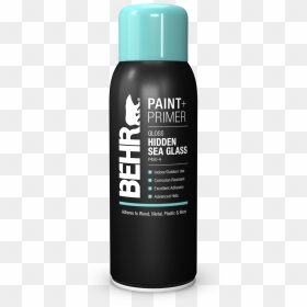 Behr Aerosol Paint And Primer Hidden Sea Glass Spray - Behr, HD Png Download - spray paint png