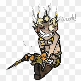 Someone Told Me To Draw “a Cute Junkrat” From Overwatch - Junkrat Overwatch Chibi Cute, HD Png Download - junkrat png