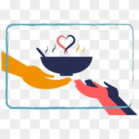 Love Food Hate Waste-01 - Giving Food Clip Art, HD Png Download - wasted png