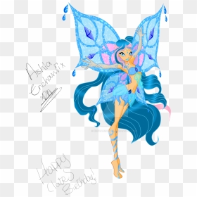 Fairy Water Butterfly Mythix - Winx Club Water Stars Fairy, HD Png Download - fairy dust png