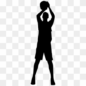 Transparent Basketball Player Silhouette Png, Png Download - basketball player png