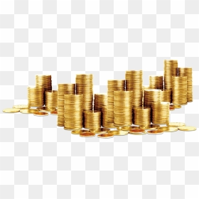 Indian Coins Images Png, Transparent Png - stack of money png