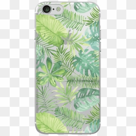 Tropical Leaves Phone Case"  Class= - Background Page Tropical, HD Png Download - tropical leaves png
