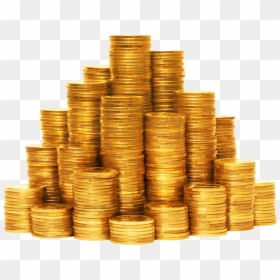 Money Coins Transparent Background, HD Png Download - stack of money png