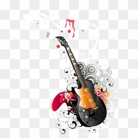 Guitar Musical Instrument - Vector Music Clipart Png, Transparent Png - music instruments png
