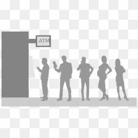 People Atm Png, Transparent Png - people standing png
