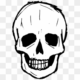 Scary Skull Pictures - Transparent Skull Drawing Png, Png Download - scary png