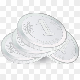 Silver Coins Clip Art, HD Png Download - pile of money png
