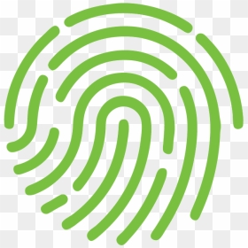Verification Mode Icon Fingerprint - Fingerprint Icon Green, HD Png Download - green png