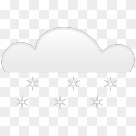 Snow Cloud Fall - Snow Falling From Sky Clipart, HD Png Download - cartoon cloud png