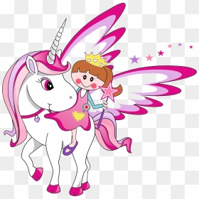Unicorn Transparent Images - Unicorn And Princess Png, Png Download - unicornio png