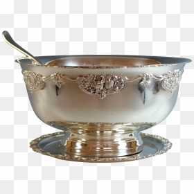 Punch Bowl Png - Extra Large Silver Plate Punch Bowls, Transparent Png - bowl png