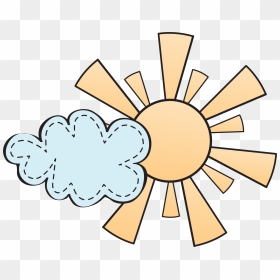 Sun Behind A Cloud Clipart Free Png Freeuse Blue Ribbon - Smiling Sun Coloring Page, Transparent Png - cartoon cloud png
