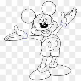 How To Draw Mickey Mouse Easy Drawing Guides - Beautiful Cartoon Pictures For Drawing, HD Png Download - mickey mouse head png