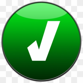 Green Tick Button Png, Transparent Png - green check png