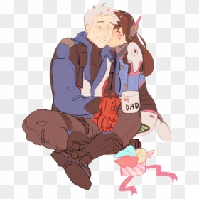 #dva #76 #soldier76 #overwatch - Soldier 76 And D Va, HD Png Download - soldier 76 png
