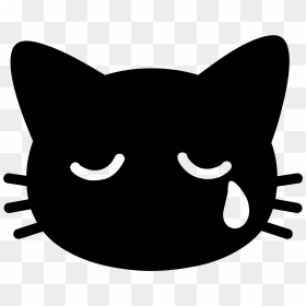 Transparent Grumpy Cat Face Png - Android Crying Cat Emoji, Png Download - grumpy cat png