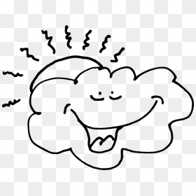 Black And White Rainclouds Clipart, HD Png Download - cartoon cloud png