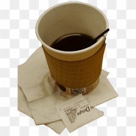 I Added The Sugar Packet And Authentic Coffee Stains - Cup, HD Png Download - coffee stain png