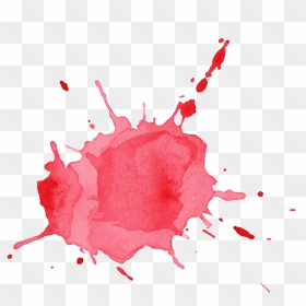 Color Splash Png Red, Transparent Png - water color png