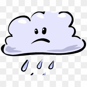 Transparent Raincloud Png - Raining Cloud Png Cartoon, Png Download - cartoon cloud png
