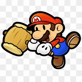 Thumb Image - Paper Mario With Hammer, HD Png Download - paper mario png
