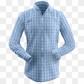 Blue & Green Check Shirt" 					 Title="blue & Green - Shirt, HD Png Download - green check png