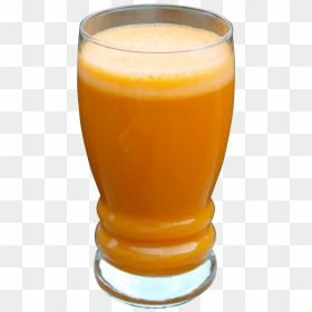 A Glass Filled With Orange Carrot Juice - Transparent Background Carrot Juice Png, Png Download - juice glass png